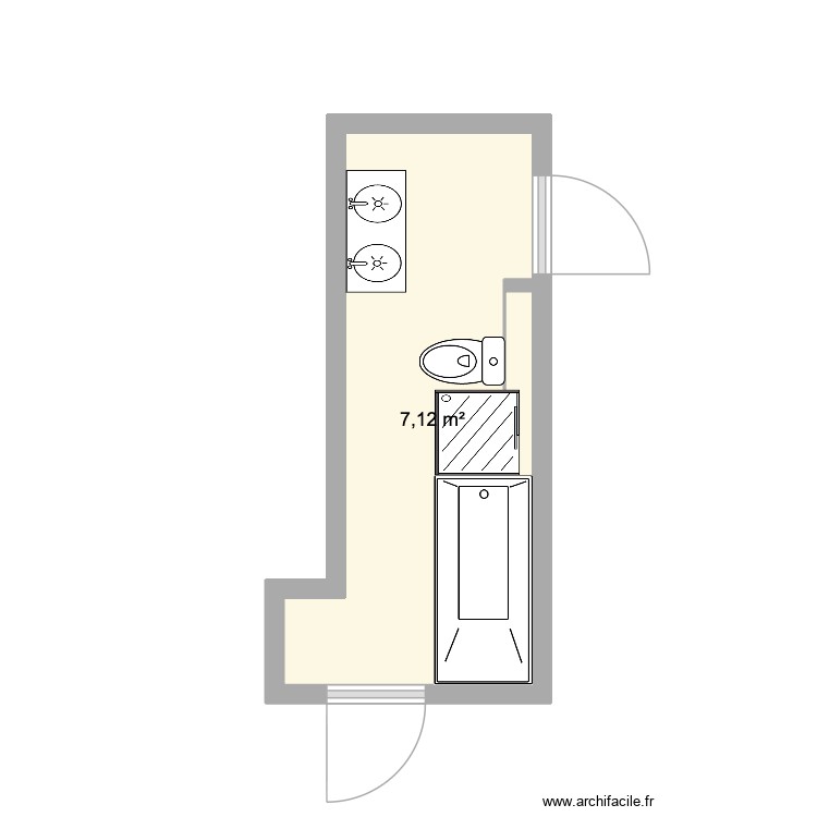 CARIS SDB 2. Plan de 0 pièce et 0 m2 CARIS SDB 2. Plan de 0 pièce et 0 m2