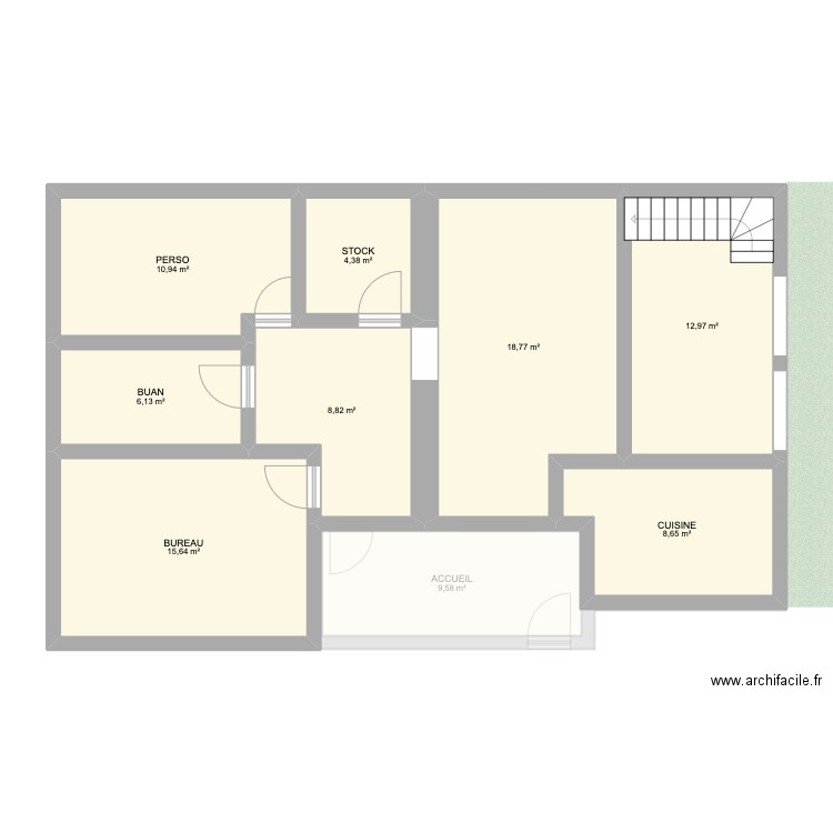 plan maxime. Plan de 14 pièces et 186 m2