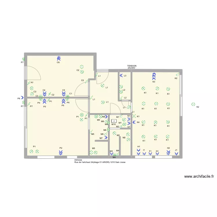 ET1 STANGA SPATE. Plan de 