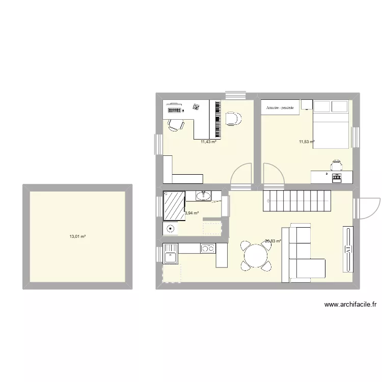 alexia. Plan de 5 et 61 m² alexia. Plan de 5 et 61 m²