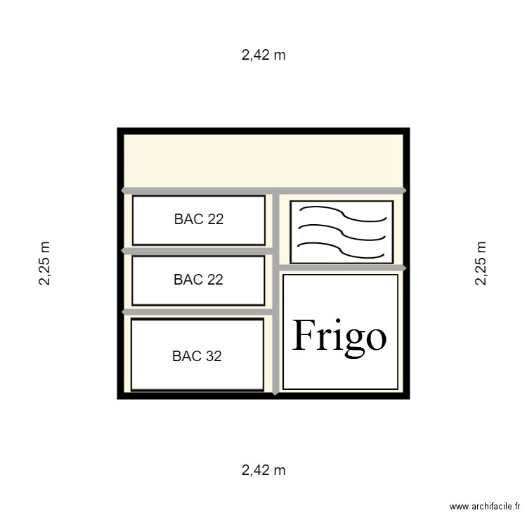 FLY kiné. Plan de 6 pièces et 5 m2