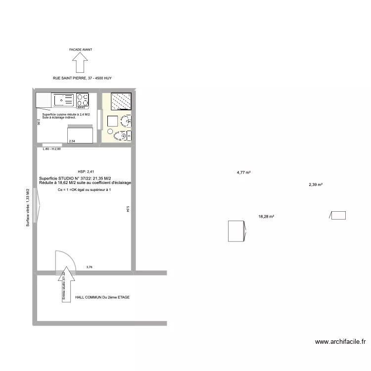 saint pierre37/22. Plan de 3 et 25 m² saint pierre37/22. Plan de 3 et 25 m²