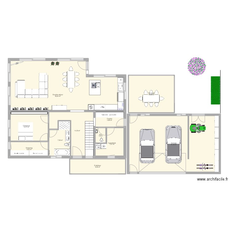maison sud 2 web. Plan de 21 pièces et 313 m2