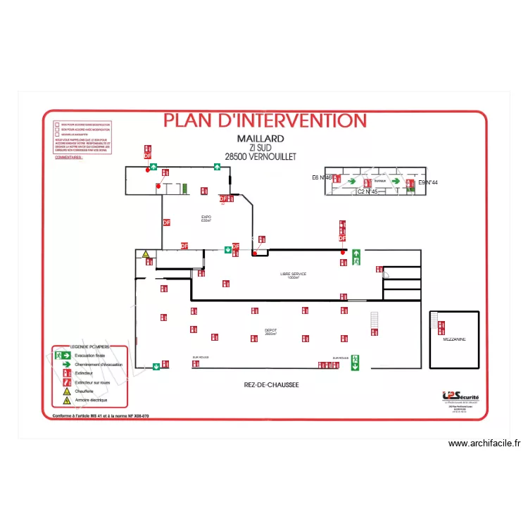 MAILLARD VERNOUILLET 3. Plan de 