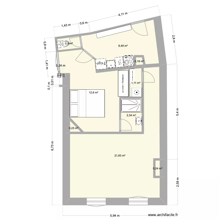poissy2. Plan de 9 Pièces et 48 m² poissy2. Plan de 9 Pièces et 48 m²
