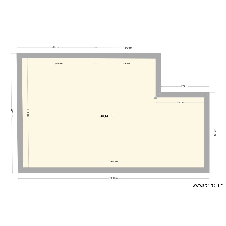 TOITURE PIERRE CARO. Plan de 1 pièce et 49 m2