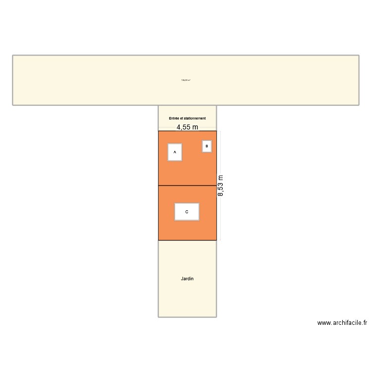 DPC4 - félix maison. Plan de 3 pièces et 142 m2