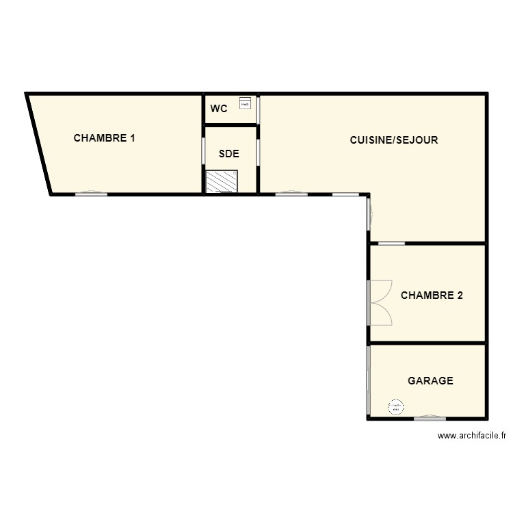 OLIVE. Plan de 6 pièces et 100 m2