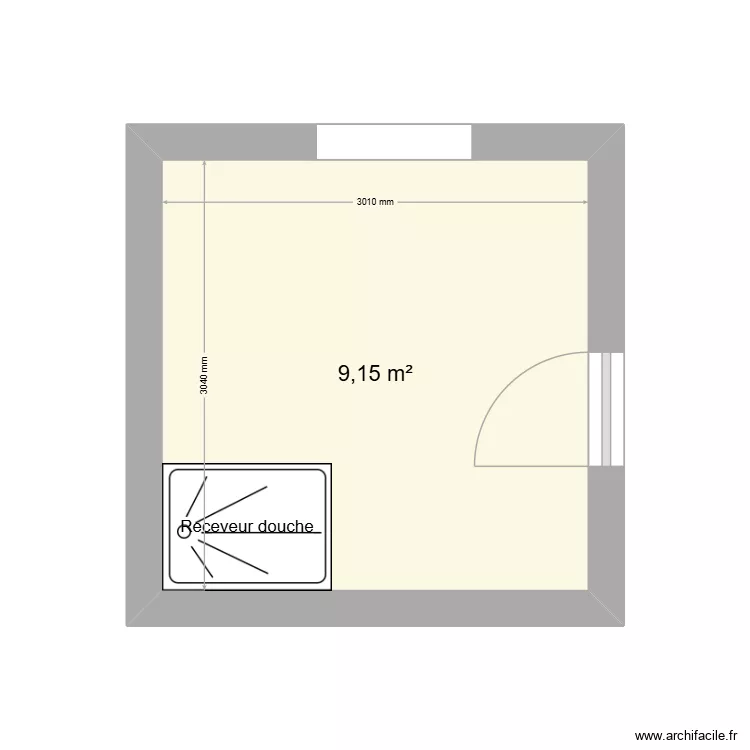 Projet Stassart. Plan de 1  et 9 m²