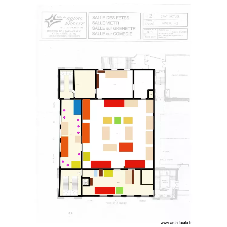 SALLE DES FETES BOURG EN BRESSE 2025 bis. Plan de SALLE DES FETES BOURG EN BRESSE 2025 bis. Plan de