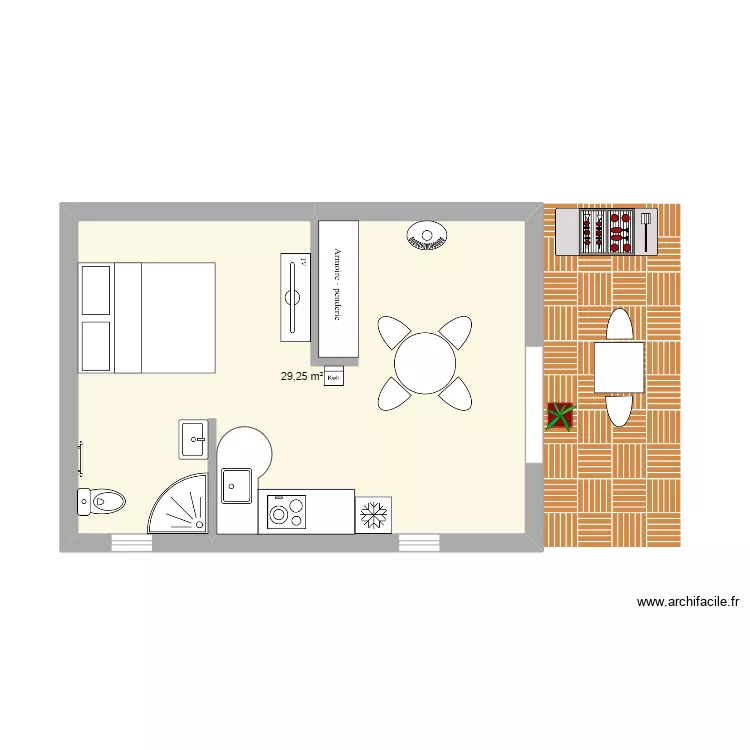 Studio 30m2 2. Plan de Studio 30m2 2. Plan de