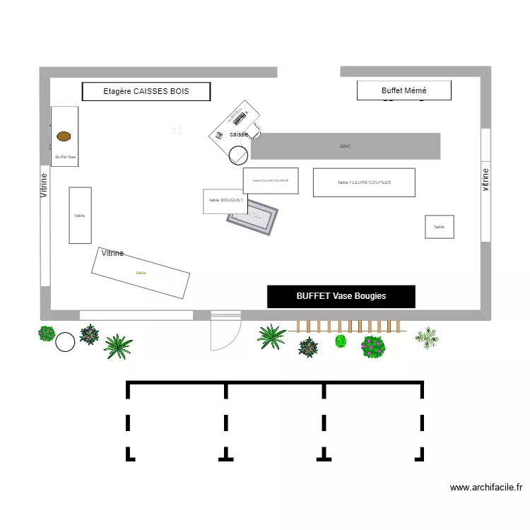 PLAN BOUTIQUE CAP. Plan de 