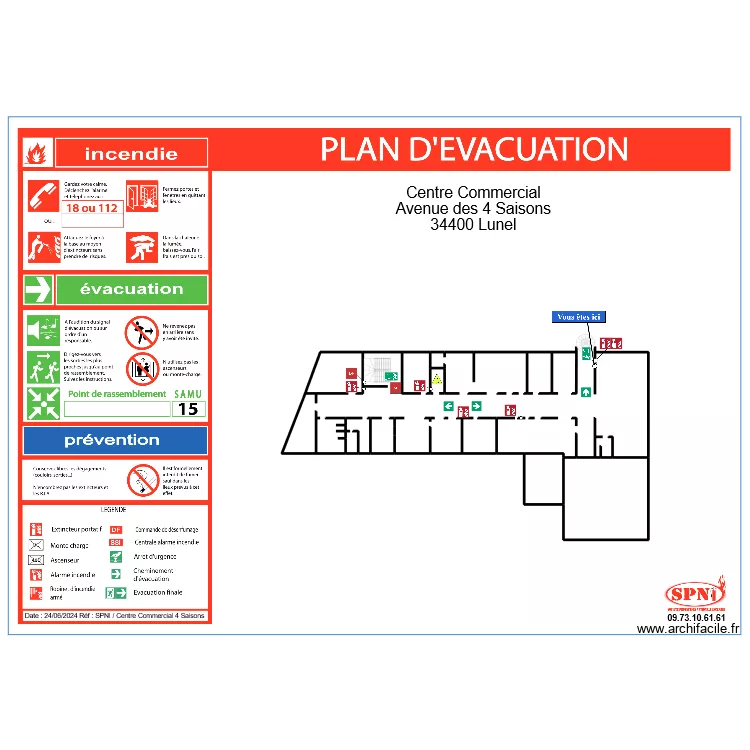 4 SAISONS INTERMARCHÉ EVAC 12. Plan de 4 SAISONS INTERMARCHÉ EVAC 12. Plan de