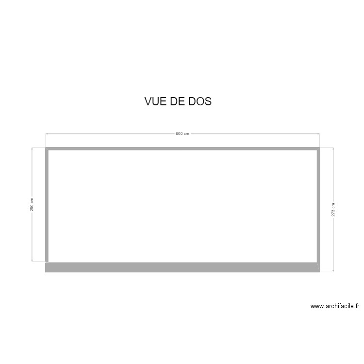 PLAN DE COUPE vue arriere. Plan de 0 pièce et 0 m2