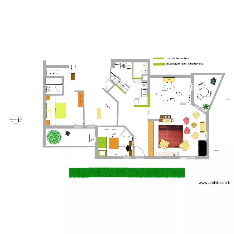 Jardins du Potier version A. Plan de 