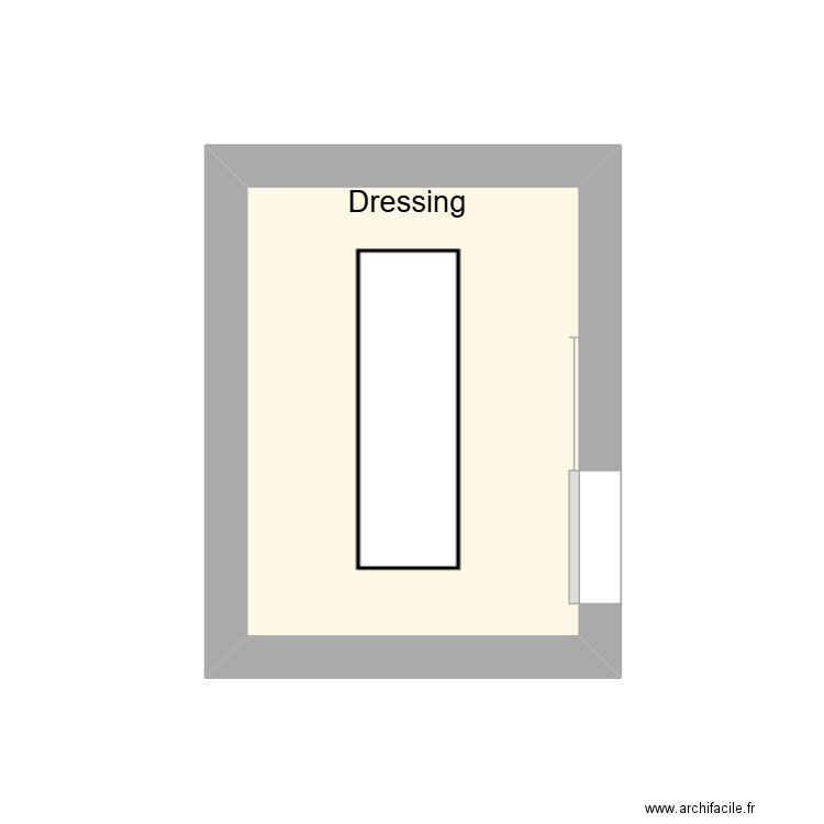 Table de Massage. Plan de 1 pièce et 5 m2