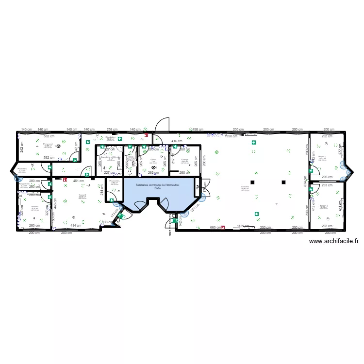St Michel/Orge 29 Rosi&egrave;res - Plan Electrique. Plan de 