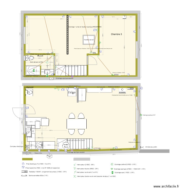 PLANS MAISON mai 2024. Plan de 5 pièces et 139 m2