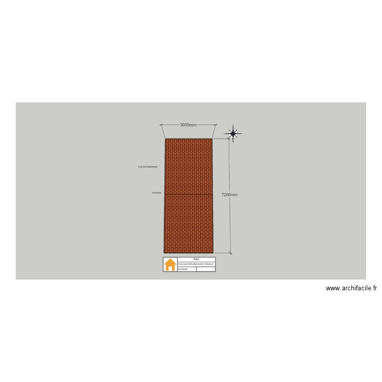 PLAN DE TOITURE SADEGH. Plan de 0 pièce et 0 m2