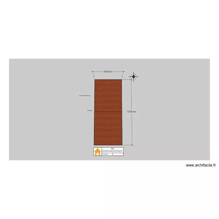 PLAN DE TOITURE SADEGH. Plan de 