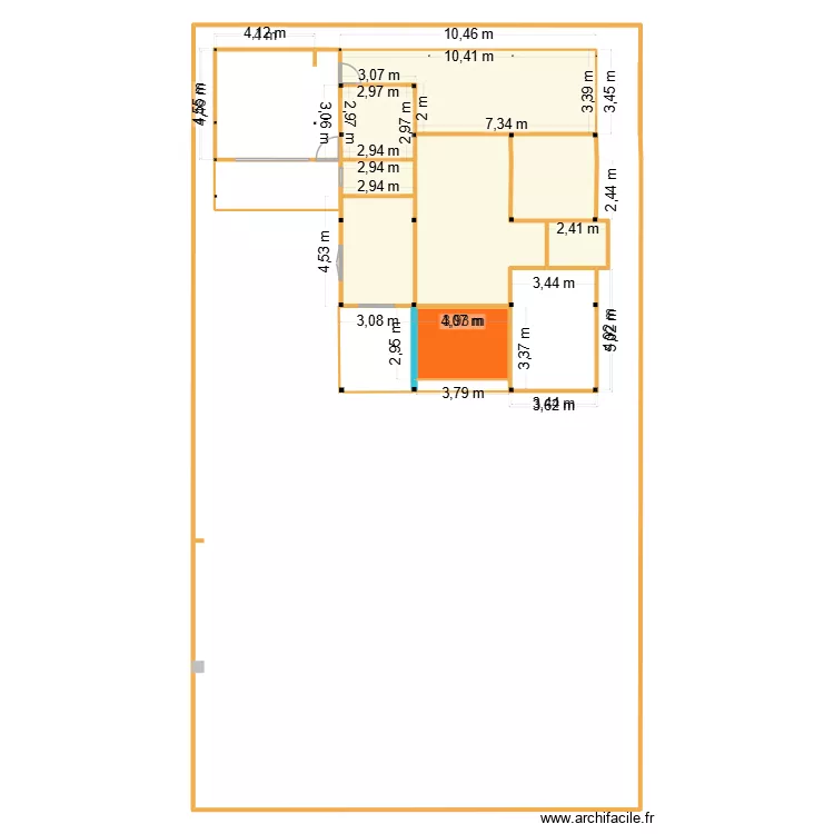 20260605 Atelier Terrasse. Plan de 1  et 62 m²