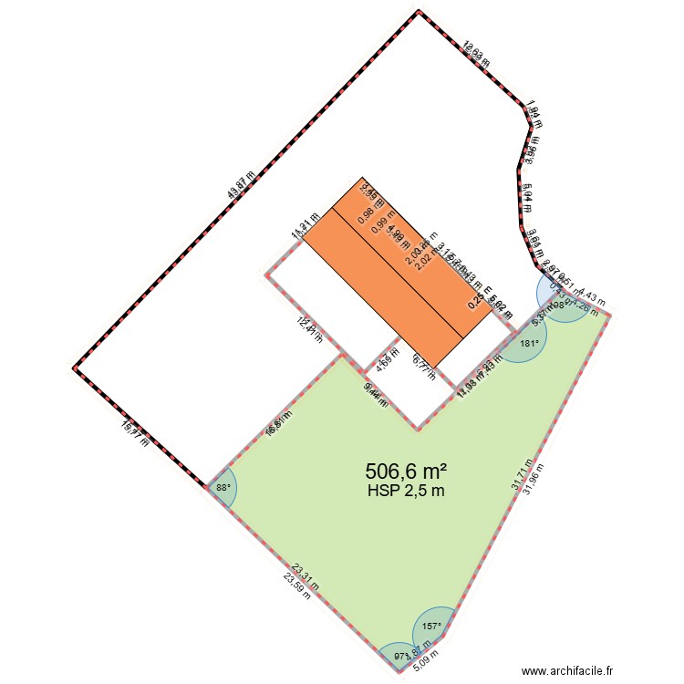 TERRAIN AIGREFEUILLE. Plan de 1 pièce et 507 m2