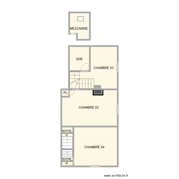 ETAGE 02 SAUVE. Plan de 11 pièces et 41 m2