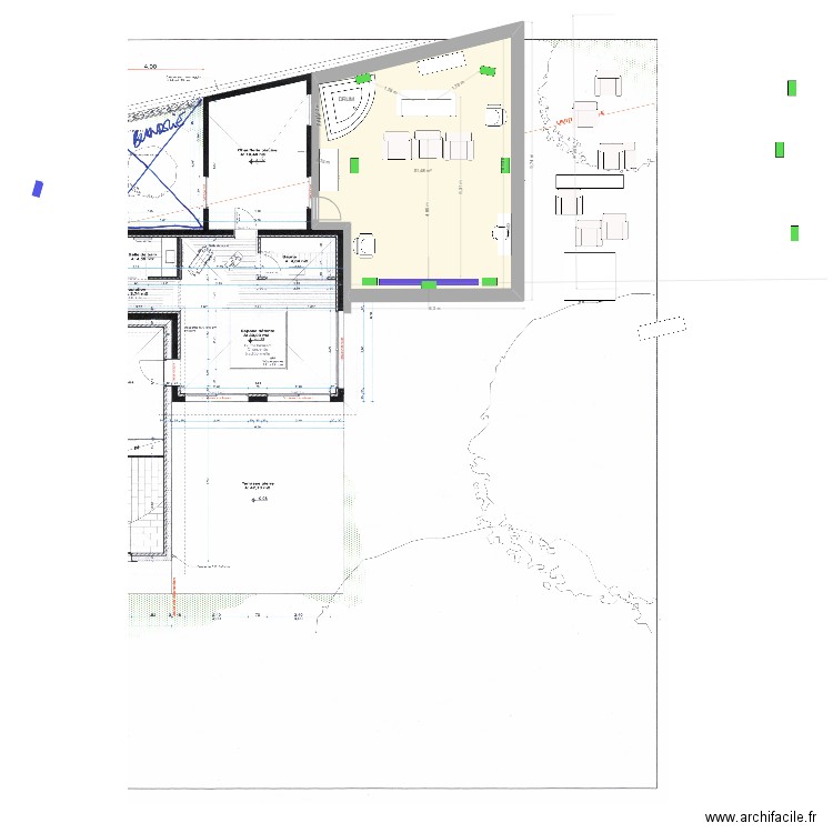 Avant projet HC _03. Plan de 1 pièce et 51 m2