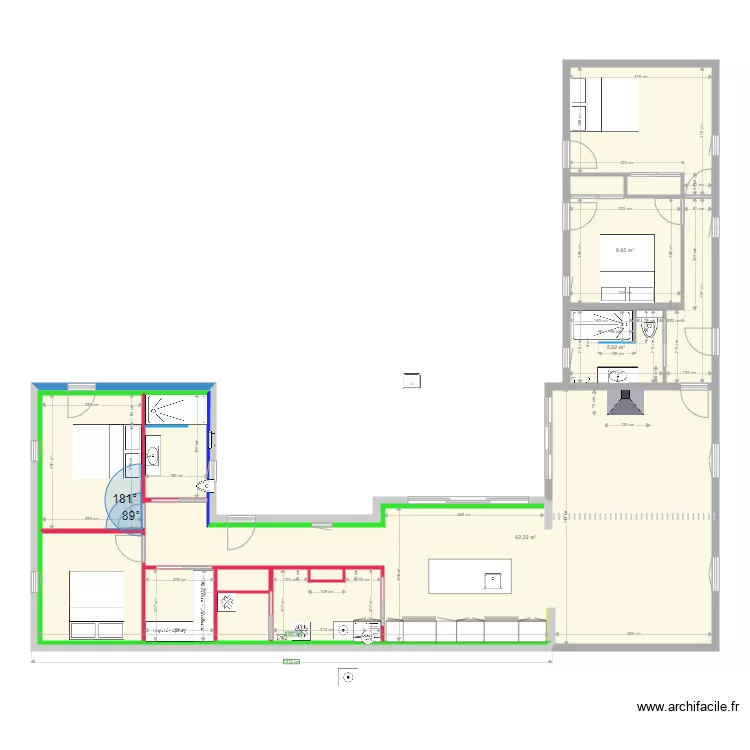 Plan meubl&eacute; Staudre. Plan de 