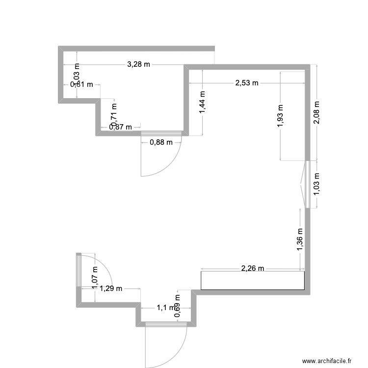 Chambre Julien. Plan de 0 pièce et 0 m2