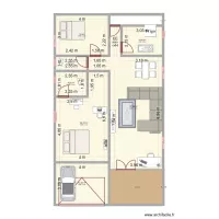 PLAN DE MAISON 2 CAMBRES SALON