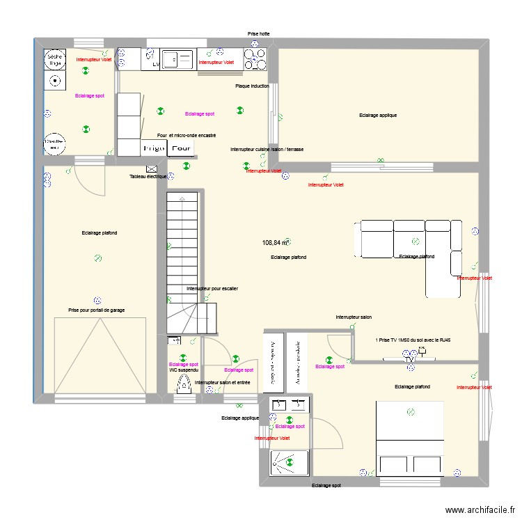 Plan 1. Plan de 0 pièce et 0 m2