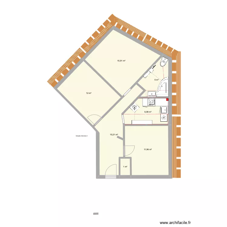 130825 Plan Appart Prague. Plan de 