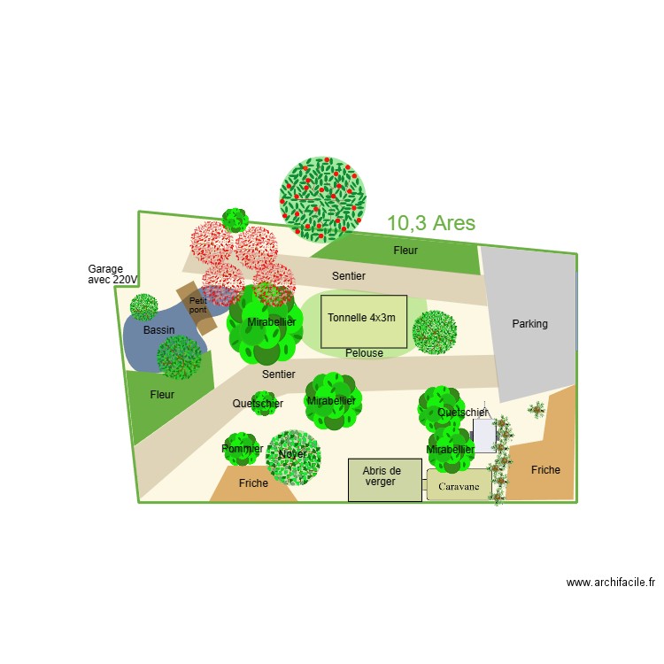 Verger version simple 03. Plan de 0 pièce et 0 m2