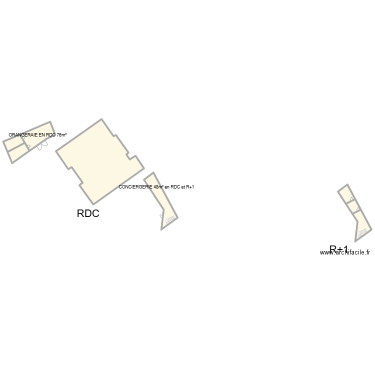 guidais. Plan de 5 pièces et 477 m2