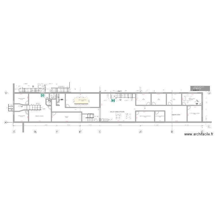 20240214 Plan deuxième Beloeil SJ ver 16 février 2024. Plan de 16 pièces et 349 m2