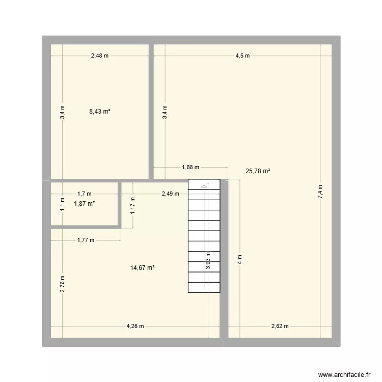 Herblay. Plan de 4 et 51 m² Herblay. Plan de 4 et 51 m²