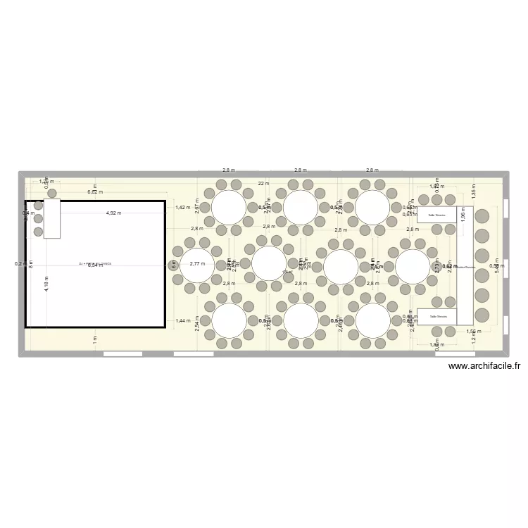 Plan en U Lucie & Sébastien. Plan de 1 Pièce et 176 m² Plan en U Lucie & Sébastien. Plan de 1 Pièce et 176 m²