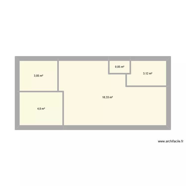 plan parcelle 30. Plan de 5  et 31 m²