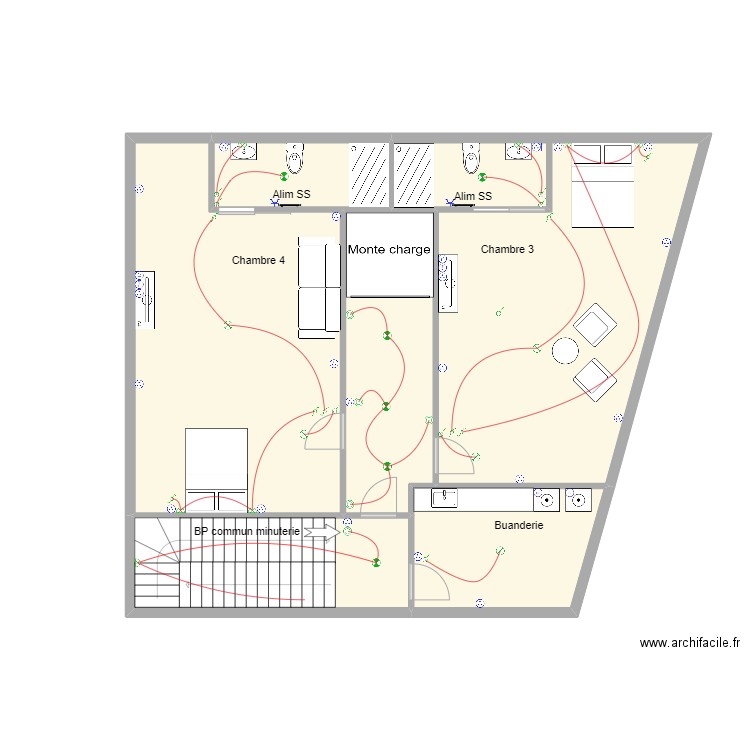 Plan 15/01/24 R+2. Plan de 6 pièces et 112 m2