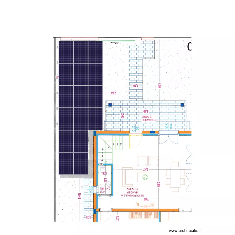 CARPORT MAISON. Plan de 