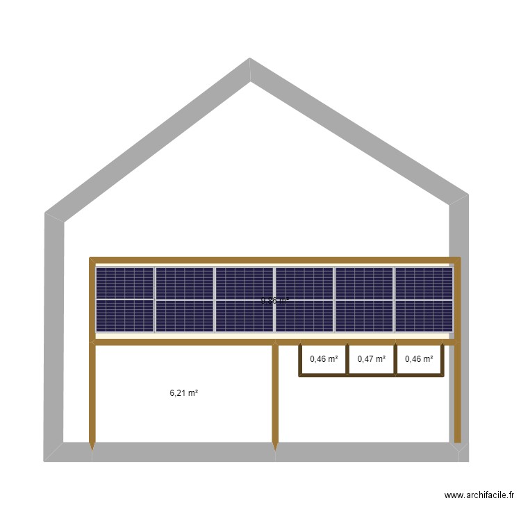 plan 2. Plan de 5 pièces et 17 m2