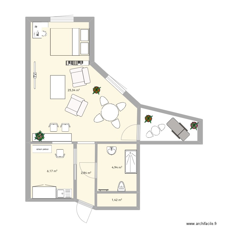 Appart. Plan de 0 pièce et 0 m2