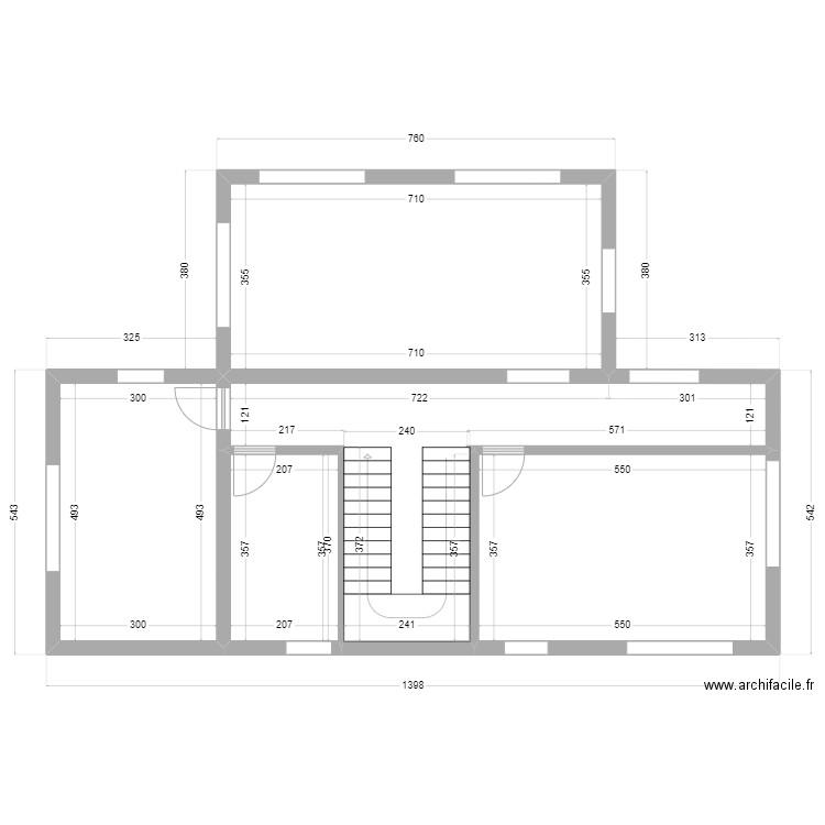 CROIXX. Plan de 5 pièces et 88 m2