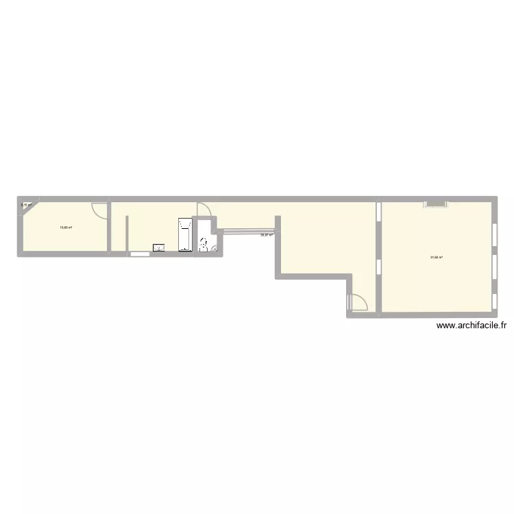 plan 1ER. Plan de 4 et 78 m² plan 1ER. Plan de 4 et 78 m²