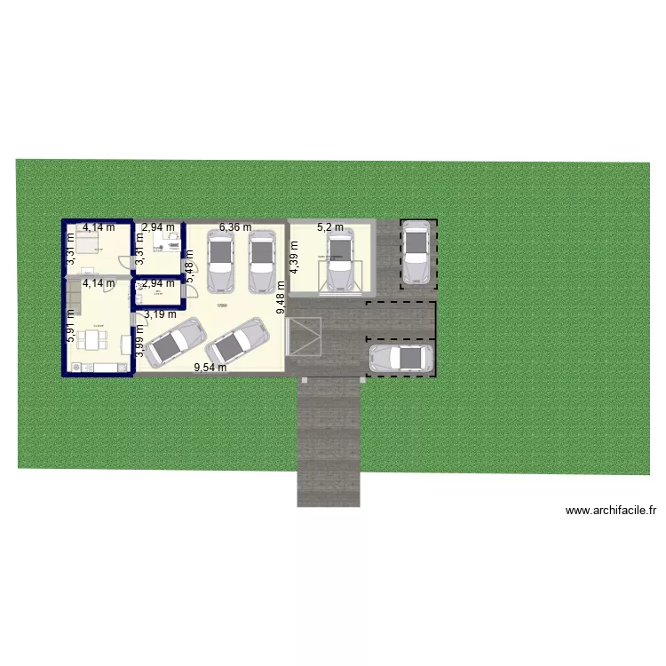 LOCAL 1. Plan de 6 Pièces et 149 m² LOCAL 1. Plan de 6 Pièces et 149 m²