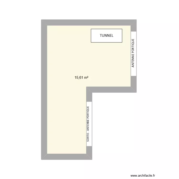 PLAN DEPOT TEMPORELLE ET DSTOCK. Plan de 1 Pièce et 16 m² PLAN DEPOT TEMPORELLE ET DSTOCK. Plan de 1 Pièce et 16 m²