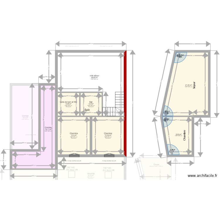 ML24001844 - PICOU . Plan de 19 pièces et 344 m2