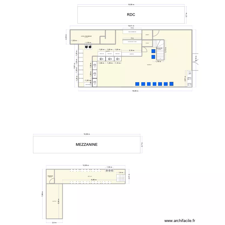 Plan La D&eacute;fense version finale. Plan de 9 pièces et 206 m²