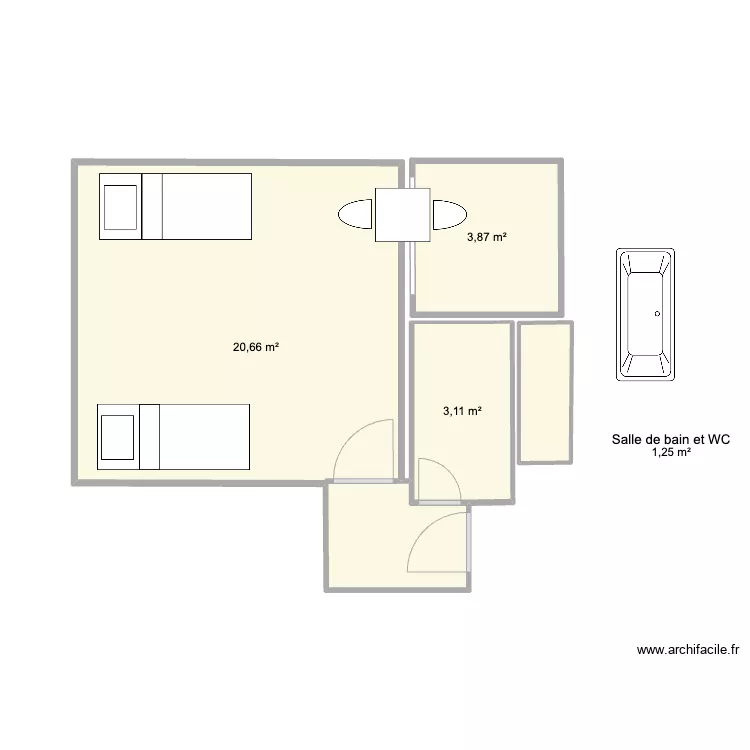 interieur le chesnay. Plan de 